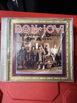 Bon Jovi Wanted Dead Or Alive CD Video Gold 1988 PolyGram CDV Acoustic Rock