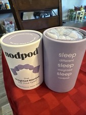 NODPOD Weighted Blanket For Your Eyes NEW 29" x 4", Sleep Mask Purple