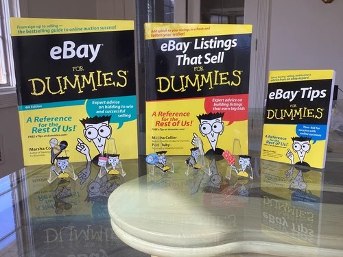 EBay®,  Listing That Sell  & Tips for Dummies® & RARE Pins & Bookmarks - Signed!