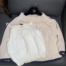 chanel shorts skirt 38 White cotton and Chanel strapless dress In total Italy