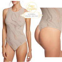 Thalia Net String Body By Wolford Xs Clay VerfüHrerisches Netz Wellen Design