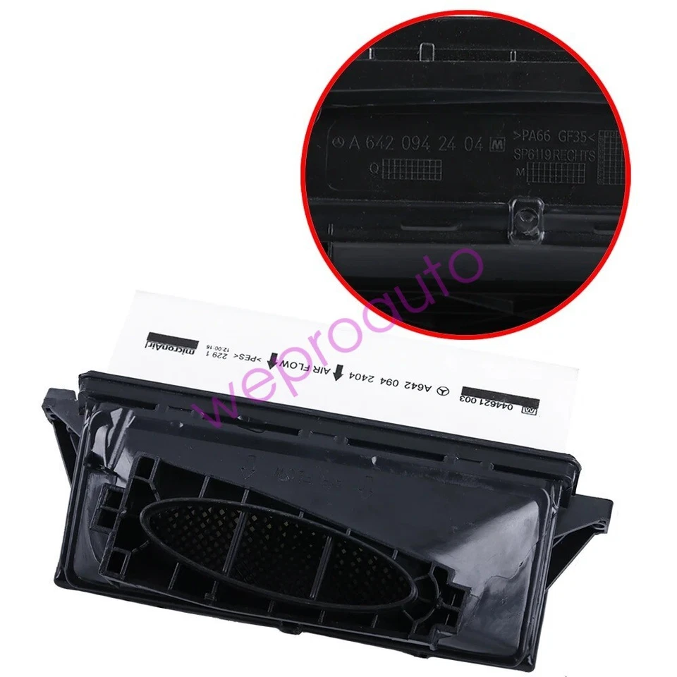 Juego de 2 filtros de aire izquierdo y derecho para Mercedes-Benz GL350 ML350 S350 3,0 L V6 AWD Foto 3 de 4