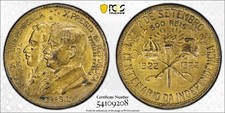Brazil 500 Reis 1922 Independence Centennial PCGS MS 63