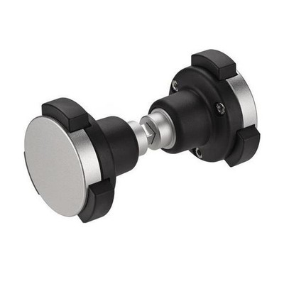 Amf Knopfdrückerpaar 490GN Material Alu.u.Ku.drehb.4-KT.8mm Knopfdrücker