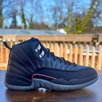 Jordan 12 Retro Utility DC1062-006 Black/Black-Bright Crimson-White Size 8