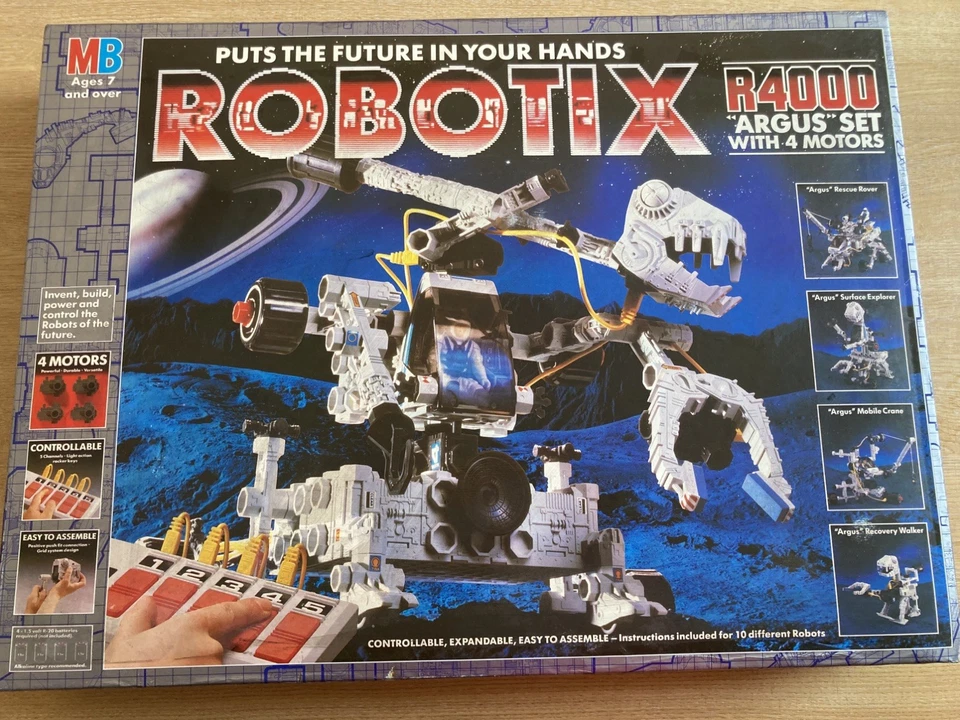 Robotix R4000 Robot 2 sets by MB Games. Vintage 1986 mixed sets joblot bundle - Image 3 of 4