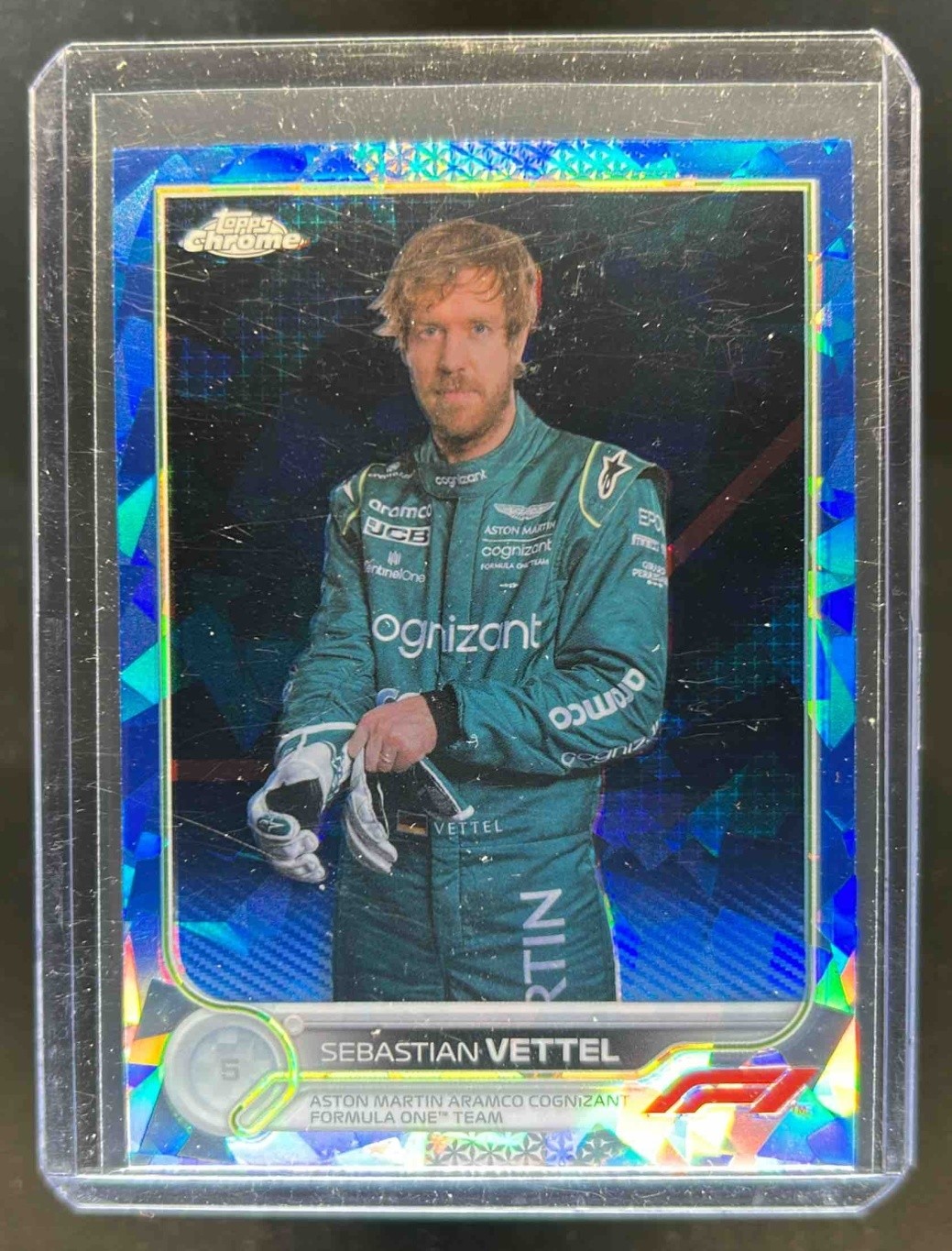 2022 Topps Chrome Sapphire F1 Sebastian Vettel #9