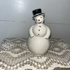 McCoy Pottery Snowman Black Hat Planter Vase Rarely Seen