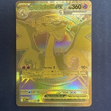 GOLD Mega Charizard X ex 130/094 Me02: Phantasmal Flames Holo on eBay