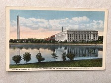 O1461 Vintage Postcard New Bureau of Engraving and Printing, Washington DC