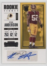 2017 Contenders Rookie Ticket/Rookie Ticket Variation Ryan Anderson Auto 06xp