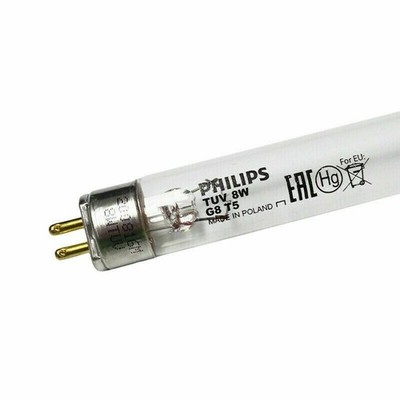 PHILIPS TUV 8W G8 T5 TUV Lamp Tube Short Wave Germicidal UV Filter UV