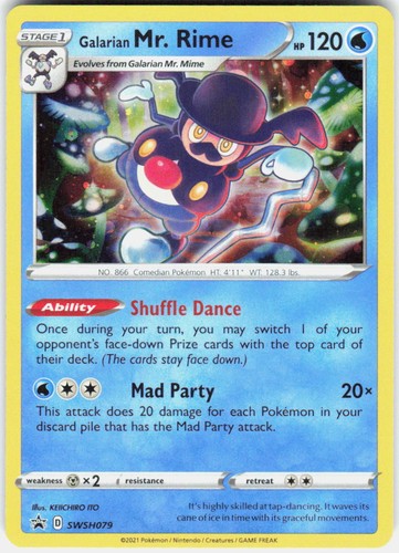 Galarian Mr. Rime SWSH079 Holo Promo Sword & Shield Promo Pokemon Lightly Played