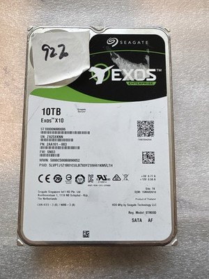 Seagate Exos X10 10TB SATA 6.0Gb/s 3.5'' Internal HDD ST10000NM0086 92% Health