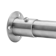 Stainless Steel Closet Rod Holder,Shower Curtain Rod Tension Rod Sockets Rod ...