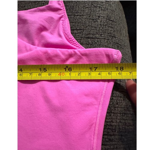 SKIMS Fits Everybody Neon Pink Square Neck Sleeveless Bodysuit 4X - Picture 5 of 8