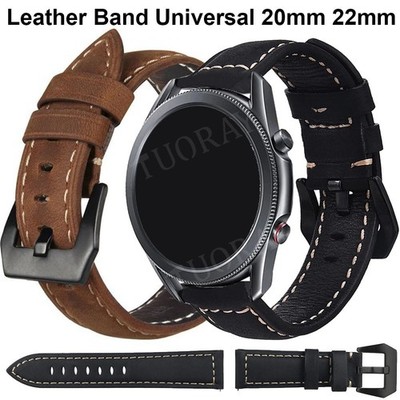 Für Samsung Galaxy Watch FE 7 6 5 4 3 / 4 6 Classic Armband 20/22mm Echtes Leder