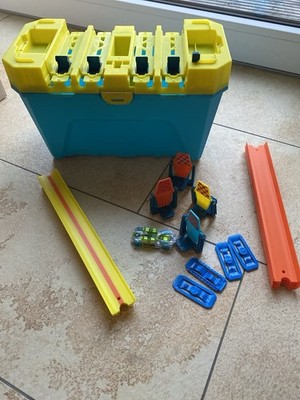 Hot Wheels Track Builder Multilane Speedbox vollständig mit Anleitung,Topzustand