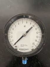 ASHCROFT - Duragage Pressure Gauge - 0-15 PSI - 4.5  Face - 1/2" NPT