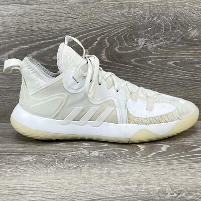 シューズ(男性用) Harden stepback2 Adidas Harden Stepback 2 Basketball Shoes Triple White Mens Size