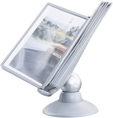 Durable Sichttafelsystem Sherpa Motion, mit 10 Sichttafeln A4, graphit, 558737