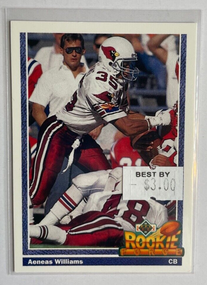 Aeneas Williams 1991 Upper Deck RC ROOKIE #630 Arizona Cardinals HOF