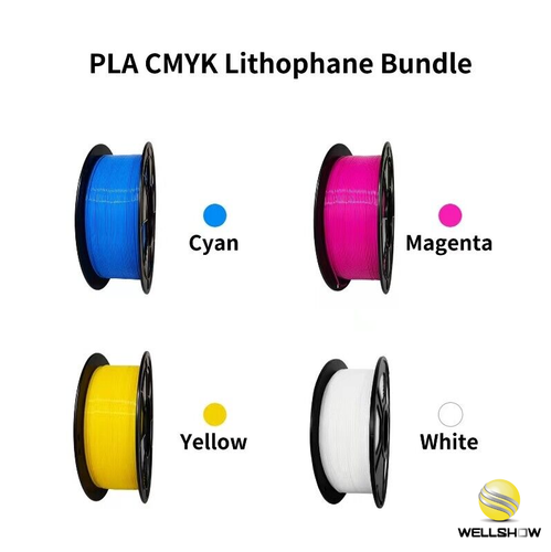 1.75mm PLA Filament 3D Printer Filament,bundle PLA White,Cyan,Magenta,Yellow - Picture 11 of 12