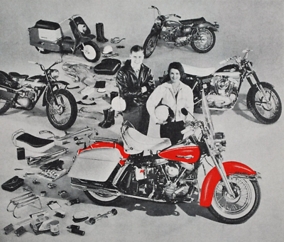 1963-1965 Harley-Davidson Ironhead Sportster Topper Hummer Decals