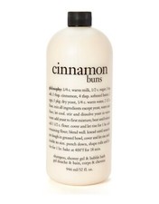 Philosophy Cinnamon Buns Shampoo Shower Gel & Bubble Bath  32 Oz New NO PUMP