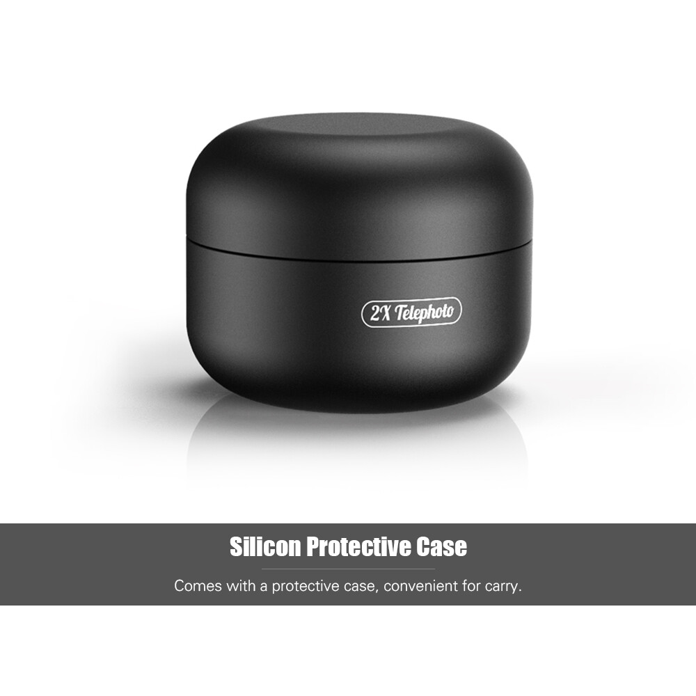 2x Zoom Lens Telescope+Telephoto Clip On For Cellphone IPhone Huawei