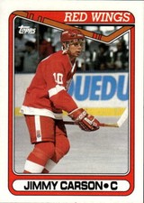 1990-91 Topps Jimmy Carson #231a Detroit Red Wings