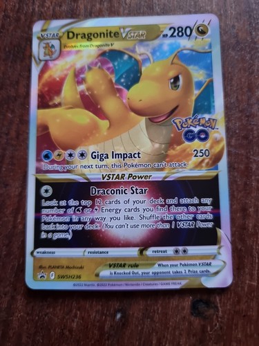Pokemon Go black star promo Dragonite Vstar swsh236 Textured  - 第 1/1 張圖片