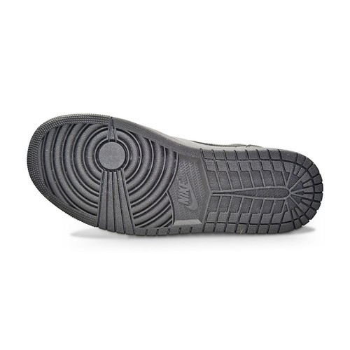 Mens Nike Air Jordan 1 Mid - 554724 093 - Black - Picture 3 of 5