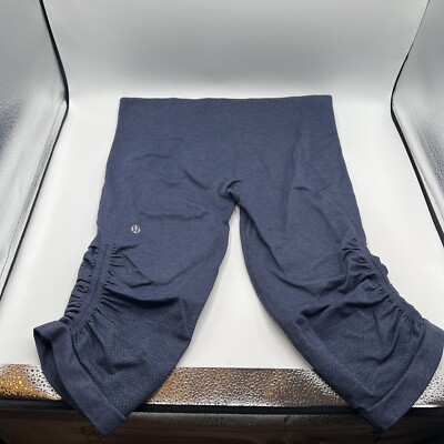 Lululemon Blue In The Flow Crop II Leggings Size 10