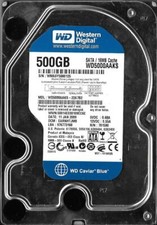 Western Digital WD5000AAKS-22A7B2 500GB Sata Hard Drive DCM: EARNHTJMB