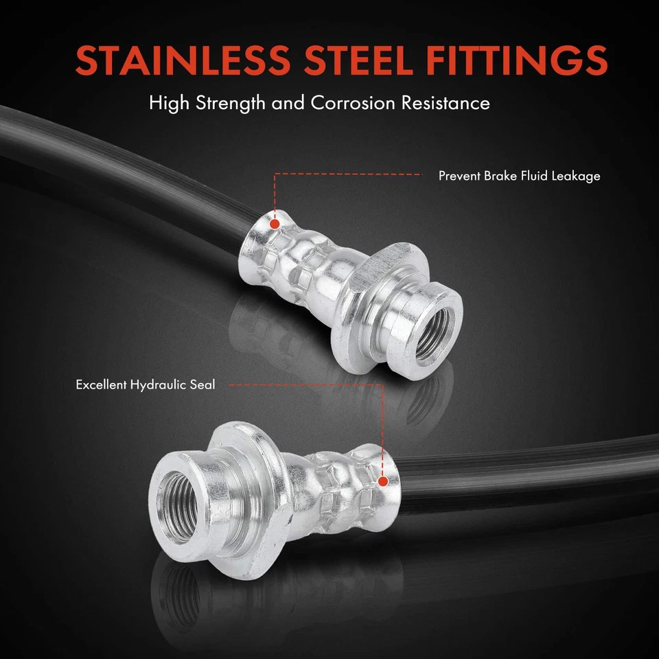 2x Manguera hidráulica de freno interior/exterior trasero para Suzuki SX4 2009 2010 2011-2013 2,0 L Foto 4 de 4