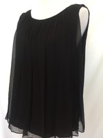 Alice + Olivia Black Silk Chiffon Top. Retail $198 Price $76 M Alice + Olivia Black Silk Chiffon Top. Retail $198 Price $76 M