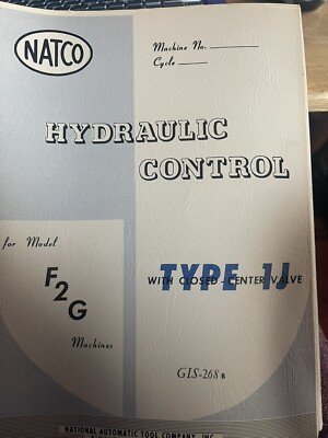 NATCO Hydraulic Control Type 1J Closed Center Valve F2G