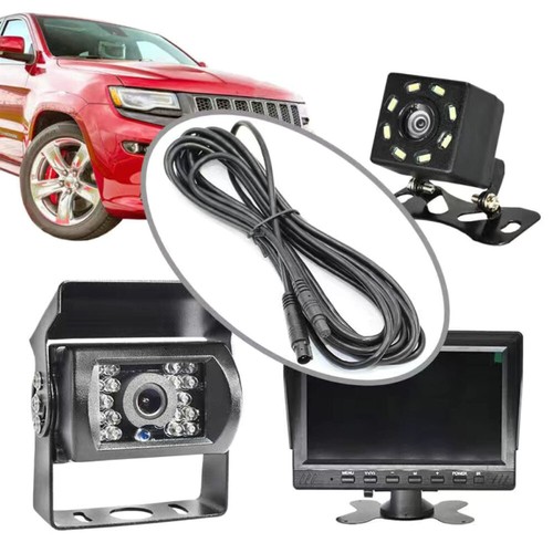 4/5/6/8pin Car Rear View Camera Car Dash Cam Recorder Extension Cable Cord Wire - Picture 10 of 24