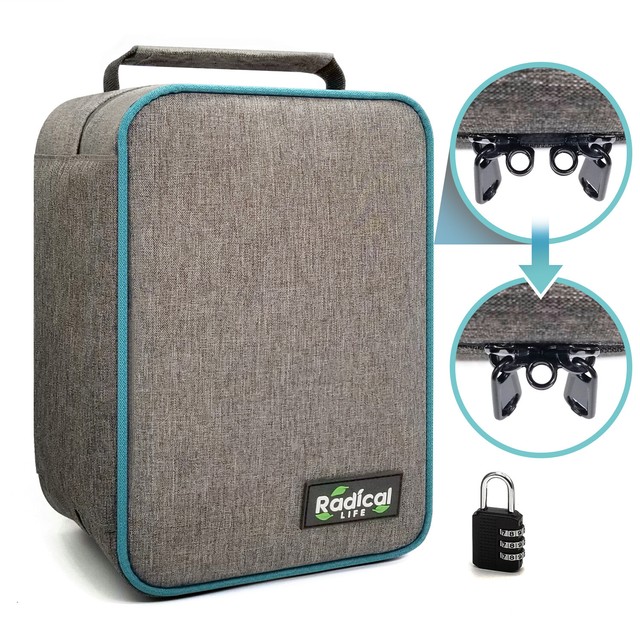 Smell Proof Bag Extra Large & Combination Lock Smell Proof Container