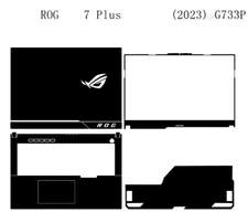 Laptop Sticker Skin Decals Protector Guard for ASUS ROG 7 Plus G733P 17.3" 2023