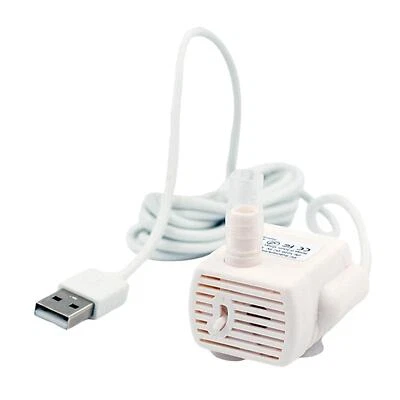 MARKENLOS Springbrunnenpumpe, Tauchpumpe, USB Betrieben, Einstellbare Durchflussrate,