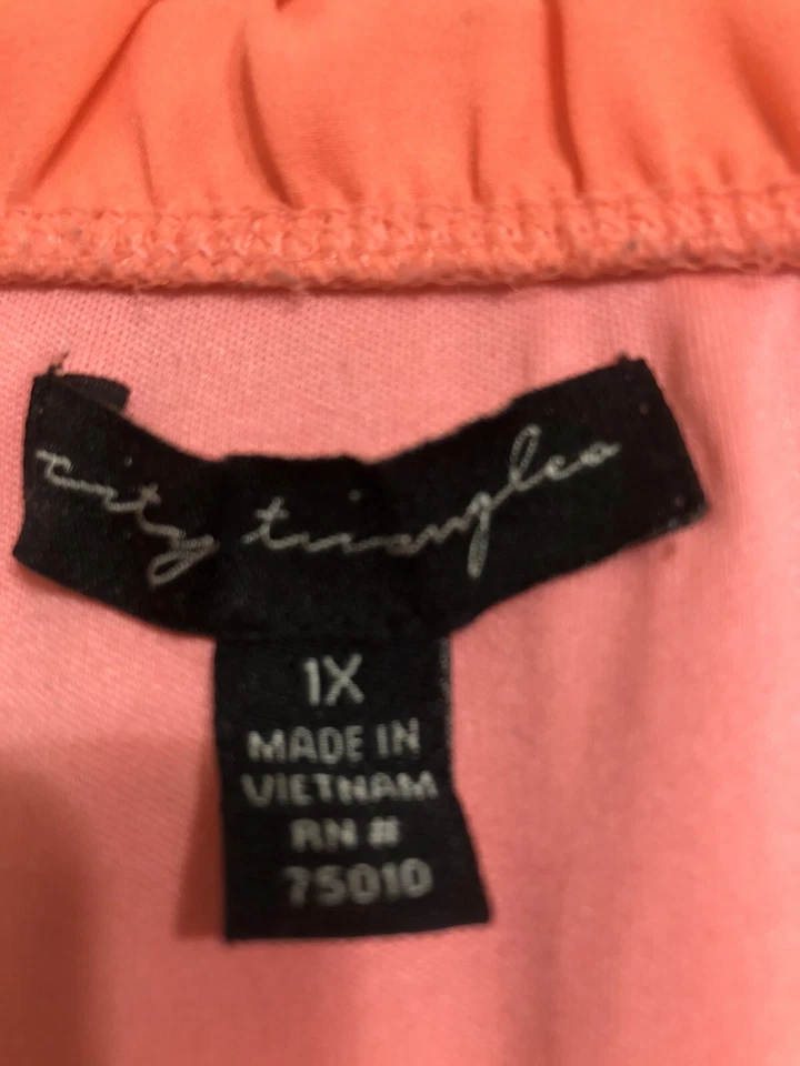 City Triangles Multicolor Orange / African Print Maxi Dress Size 1X - Image 4 of 4