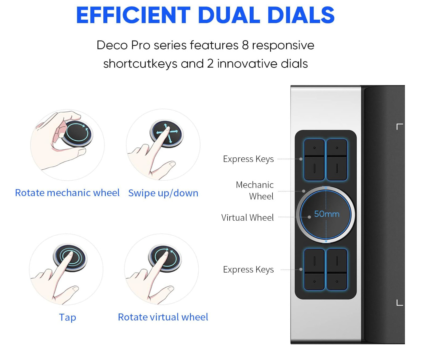 XPPen Deco Pro MW Bluetooth Graphics Tablet 11×6 Inches Wireless Drawing Tablets