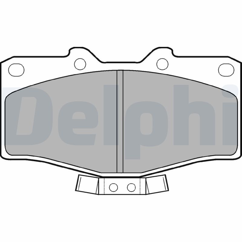 Plaquettes de frein DELPHI LP951 à friction stable sans sifflement