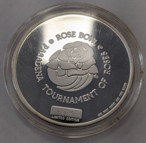 Vintage 2000 "Rose Bowl Champions" Wisconsin Badgers 1 oz 999 Silver Round