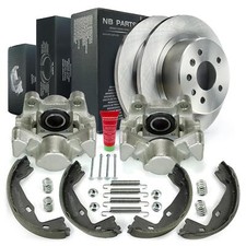 Bremssättel + Bremsscheiben 286mm + Bremsbacken hinten für Opel Omega B V94