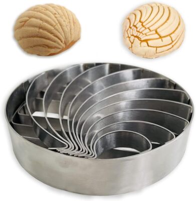 Concha Cutter Mexican Bread Mold Made Of Stainless Steel 4.1 Inch, Concha Stamp 