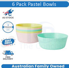 6 Pack Pastel Bowls AU Dishwasher and microwave safe Polypropylene Pastel shade
