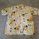 Tommy Bahama 100% Rayon Pineapple Print Hawaiian Button Down Shirt Men's Small